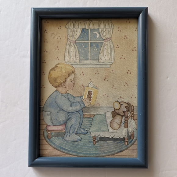 3 Vintage Figi Gift Ware San Diego Prints Adorable Children With Teddy Bears - Picture 2 of 9